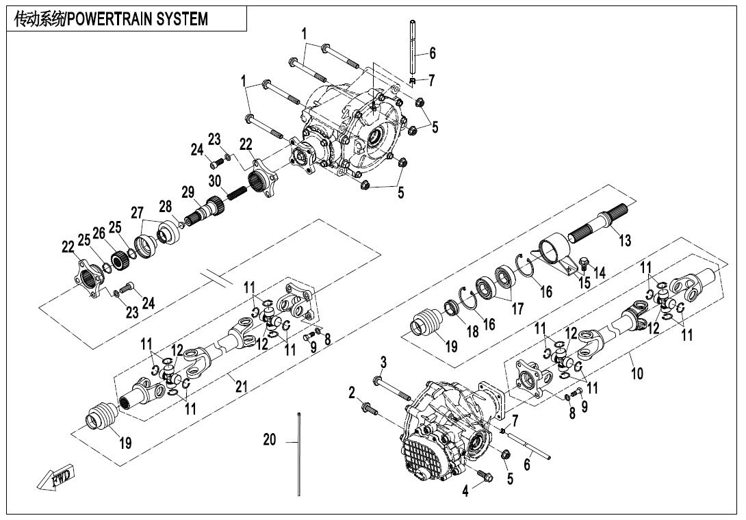 SYSTEME DE TRANSMISSION POUR ZF1000 EPS 2020