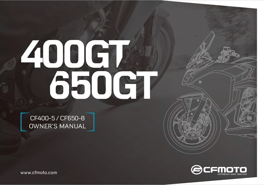 MANUEL PROPRIETAIRE POUR 400 GT ABS 2020