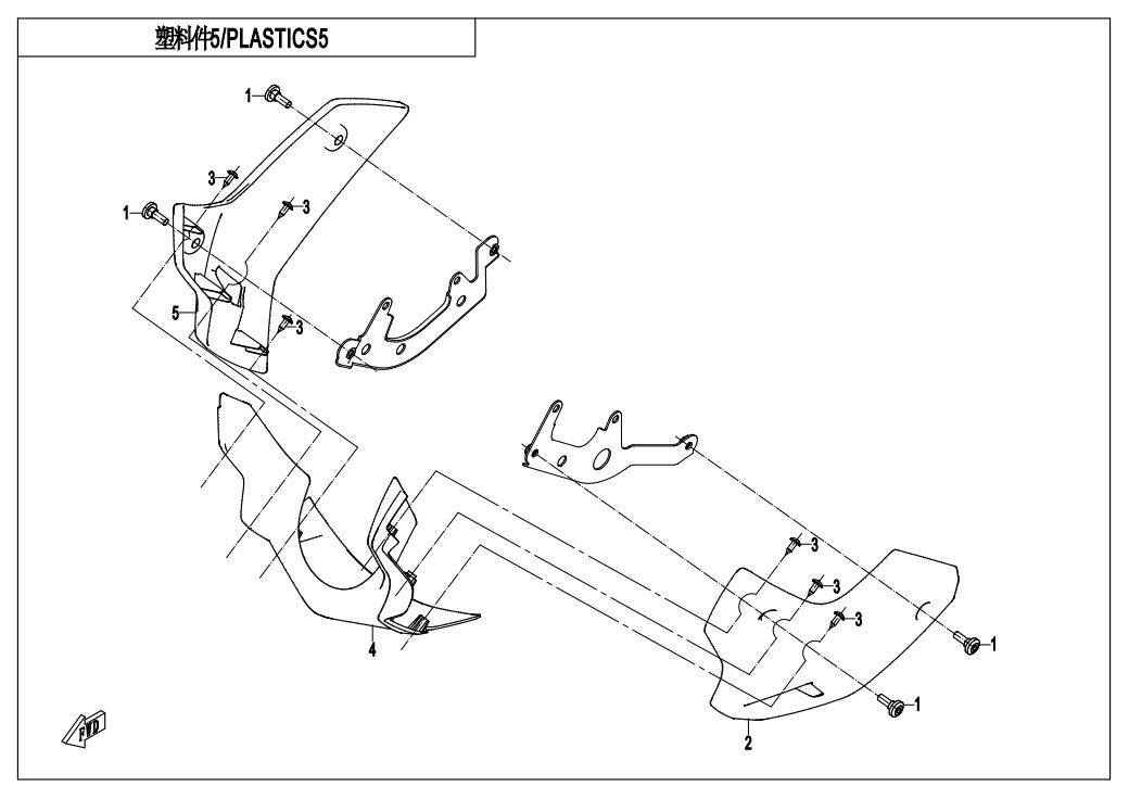 PLASTIQUES 5 POUR CF 300NK 2021