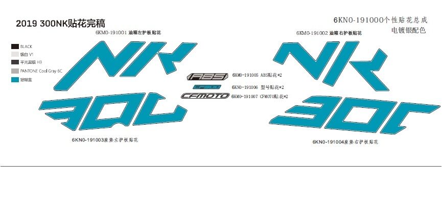 AUTOCOLANTS PAINTED ULTRA SILVER POUR CF 300NK 2020