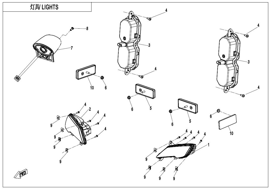 ECLAIRAGE POUR UFORCE 1000 EPS BICYLINDRE 2020