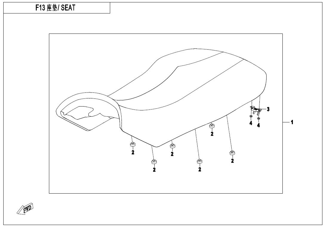 SELLE POUR CFORCE 450 COURT T3 2021