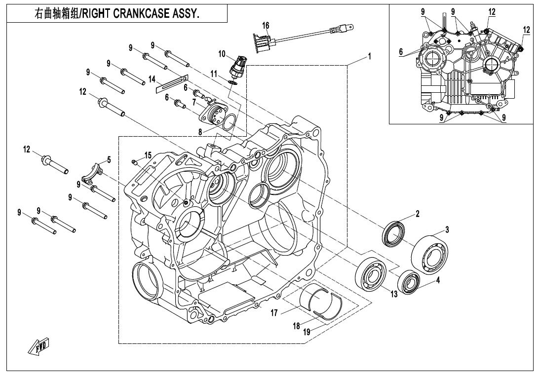 CARTER DROIT POUR CFORCE 520 S L7E COURT 2020