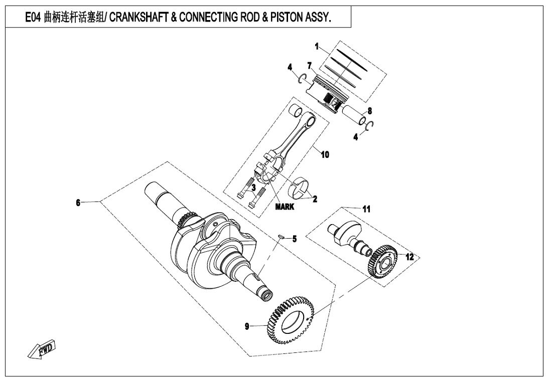 EMBIELLAGE POUR CFORCE 450 COURT T3 2020