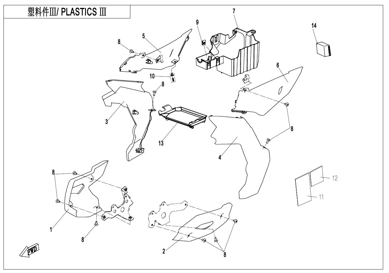 PLASTIQUES POUR 400 NK FACELIFT 2020