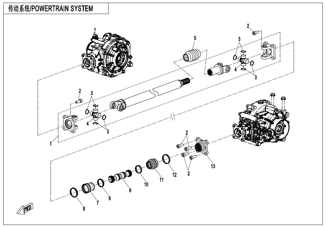 SYSTEME DE TRANSMISSION POUR ZFORCE 1000 SPORT 2020