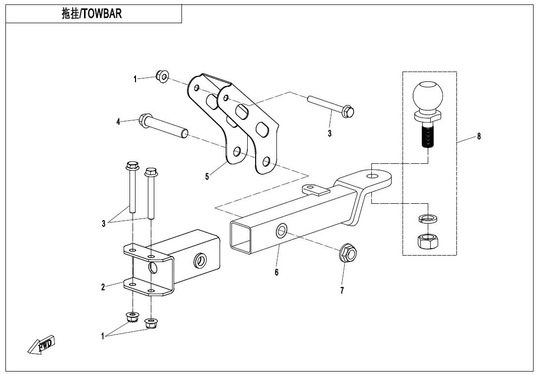 ATTELAGE POUR ZFORCE 1000 SPORT 2020
