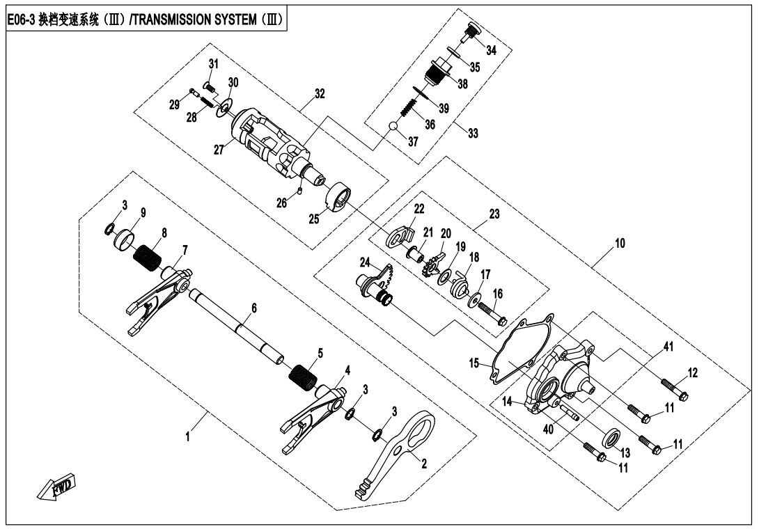SYSTEME DE TRANSMISSION 3 POUR ZFORCE 1000 SPORT 2020