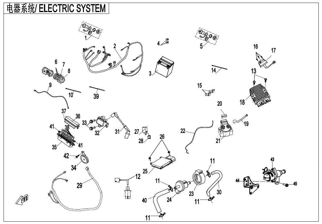 SYSTEME ELECTRIQUE POUR CFORCE 450S EPS L7E 2021