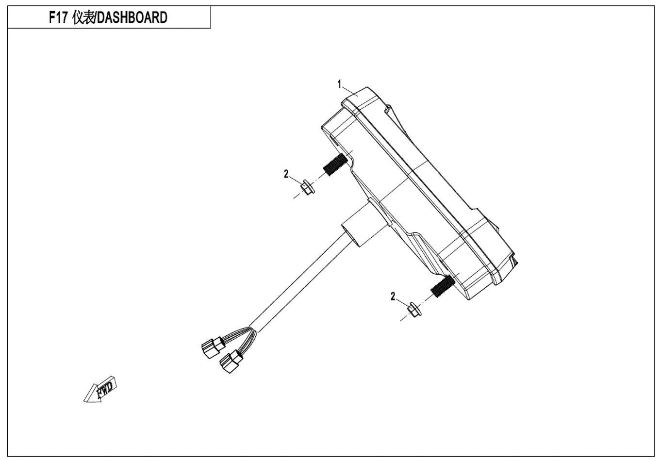 TABLEAU DE BORD POUR CFORCE 450S EPS L7E 2021
