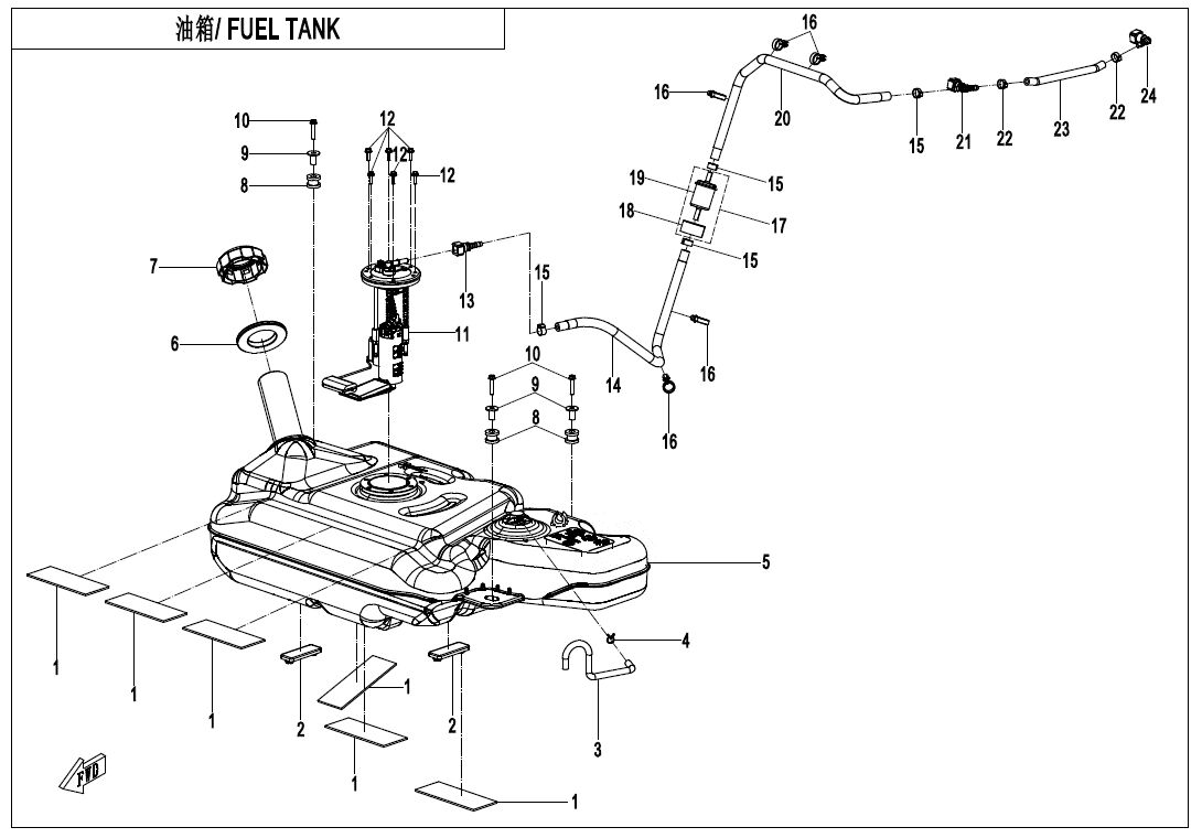 RESERVOIR POUR ZFORCE 1000 SPORT 2021