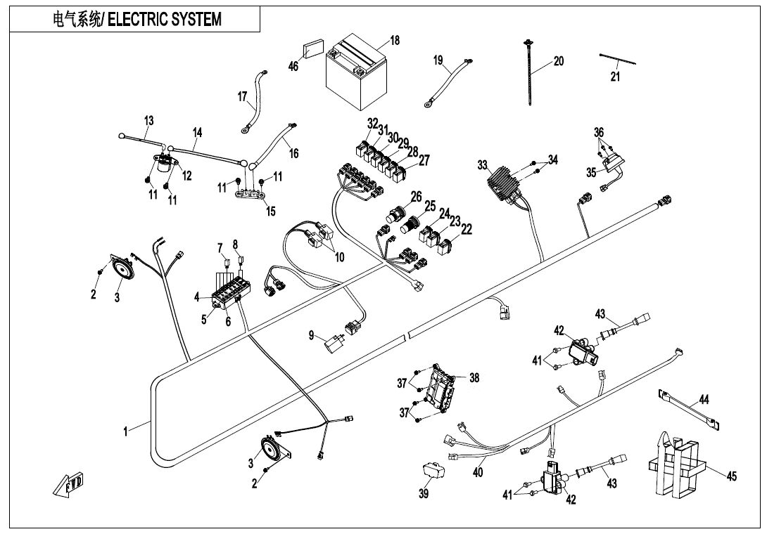 SYSTEME ELECTRIQUE POUR ZFORCE 1000 SPORT 2021