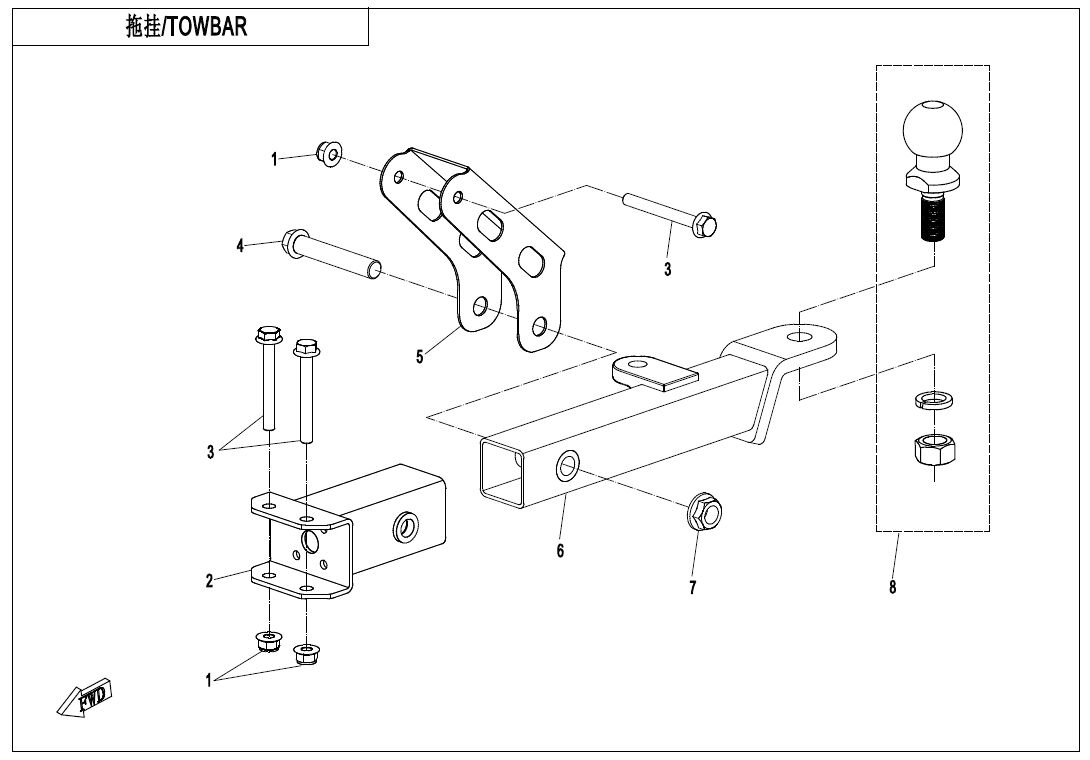 ATTELAGE POUR ZFORCE 1000 SPORT 2021