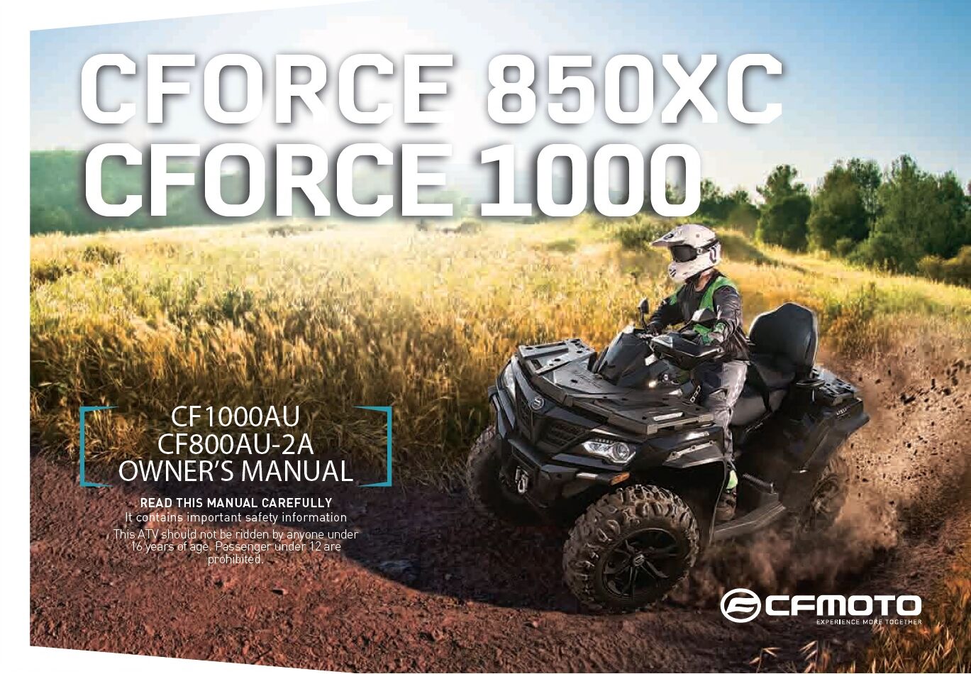 MANUEL UTILISATEUR POUR CFORCE 1000 EPS L7E 2021