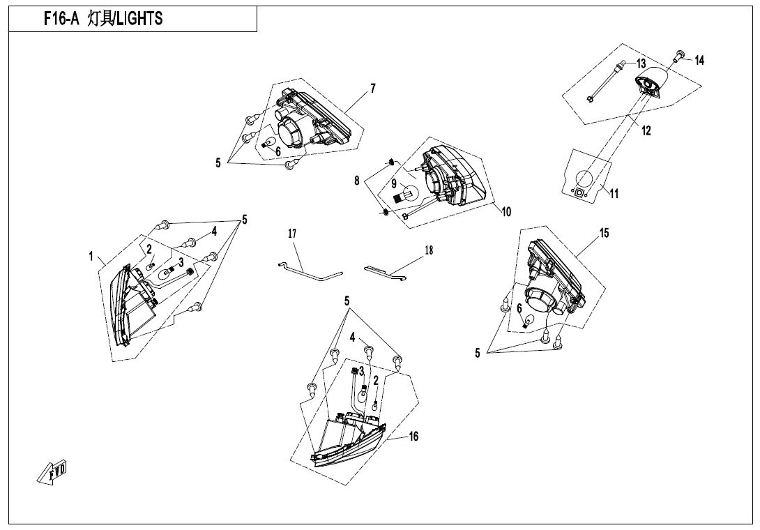ECLAIRAGE POUR CFORCE 520 L7E 2021