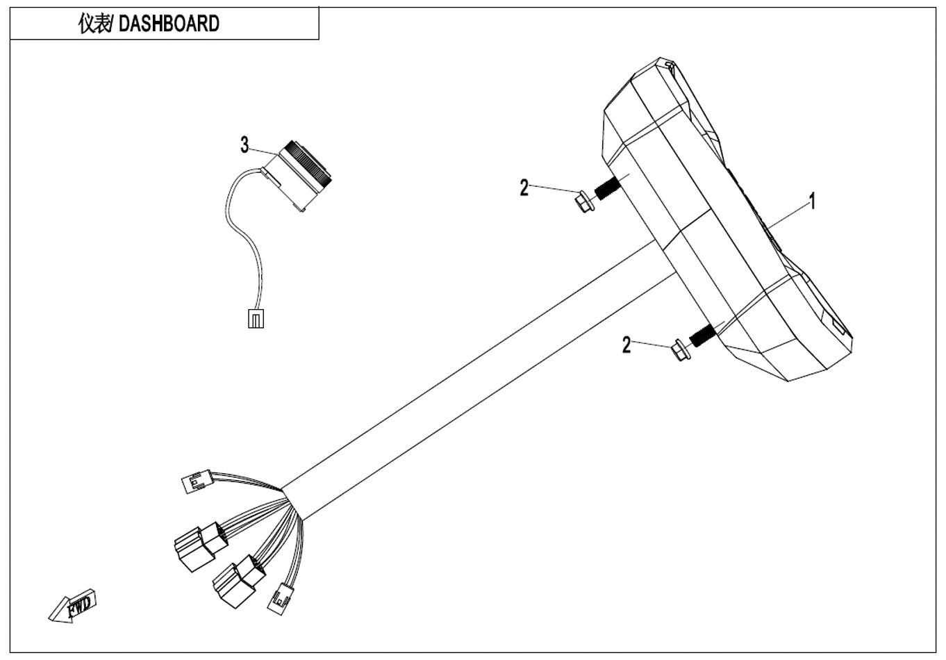 TABLEAU DE BORD POUR UFORCE 1000 EPS BICYLINDRE 2021