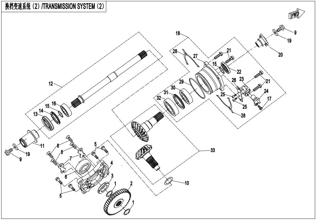 RENVOI D ANGLE POUR UFORCE 1000 EPS BICYLINDRE 2021