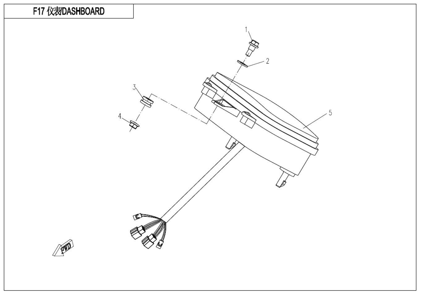 TABLEAU DE BORD POUR UFORCE 800 EPS T1 2021