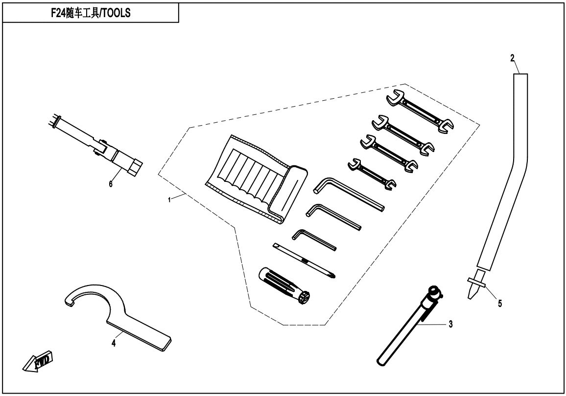 KIT D OUTILLAGE POUR UFORCE 800 EPS T1 2021