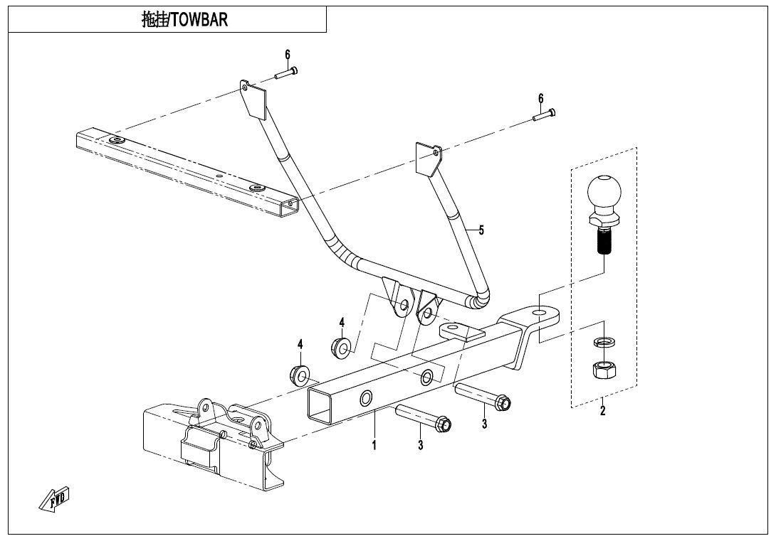 ATTELAGE POUR UFORCE 800 EPS T1 2021