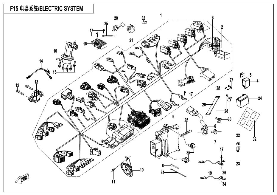 FAISCEAU ELECTRIQUE POUR CF 300NK 2021