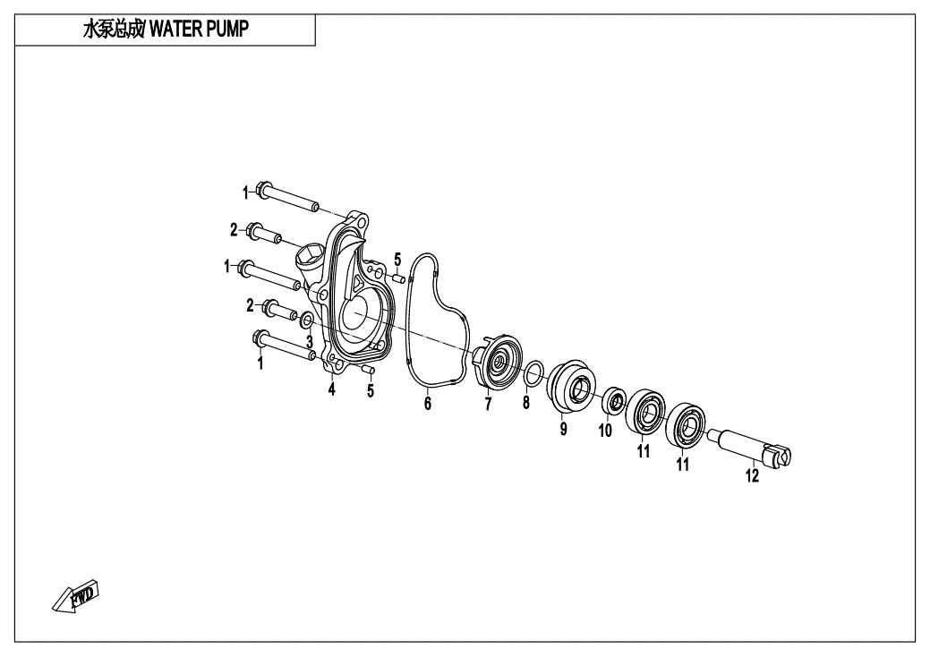 POMPE A EAU POUR CF 300NK 2021