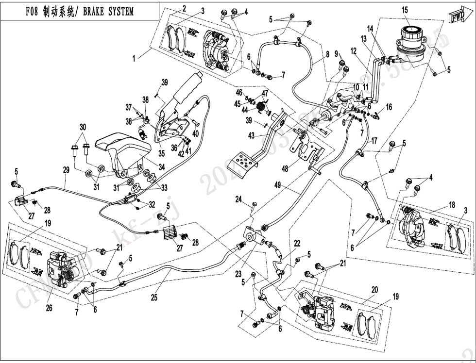 FREINAGE POUR ZF1000 EPS 2021