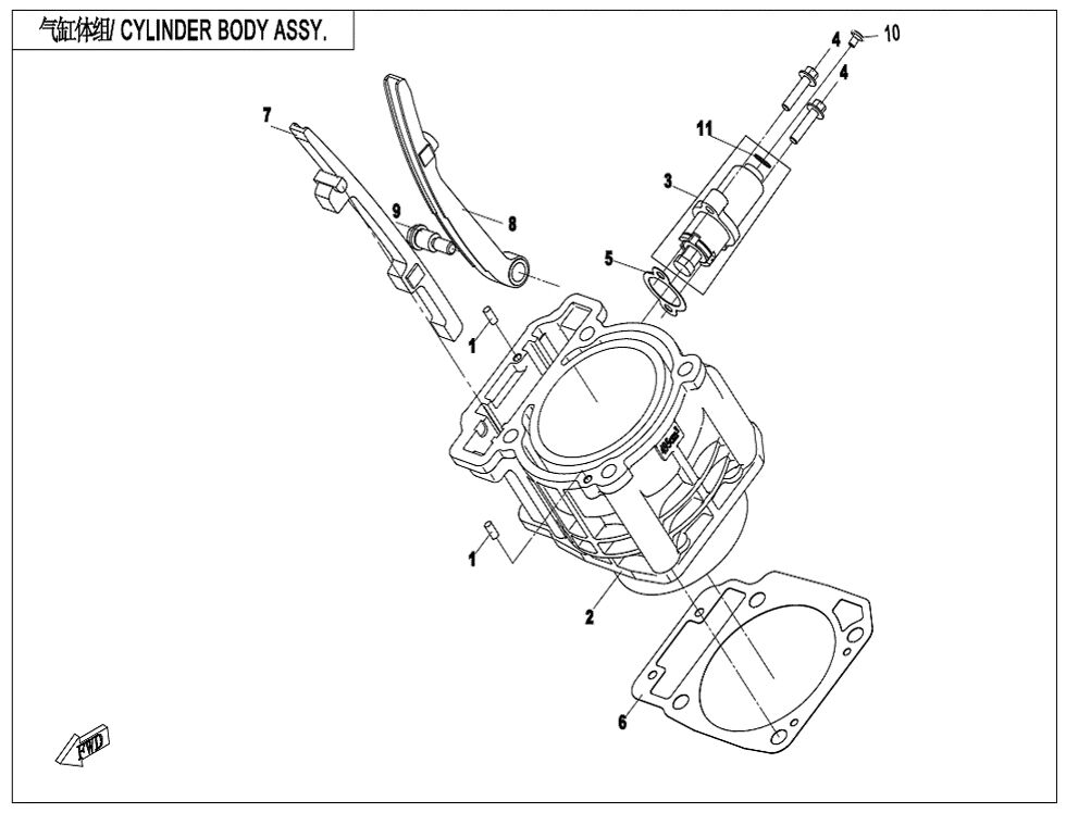CYLINDRE POUR CFORCE 625 L7E EPS 2021