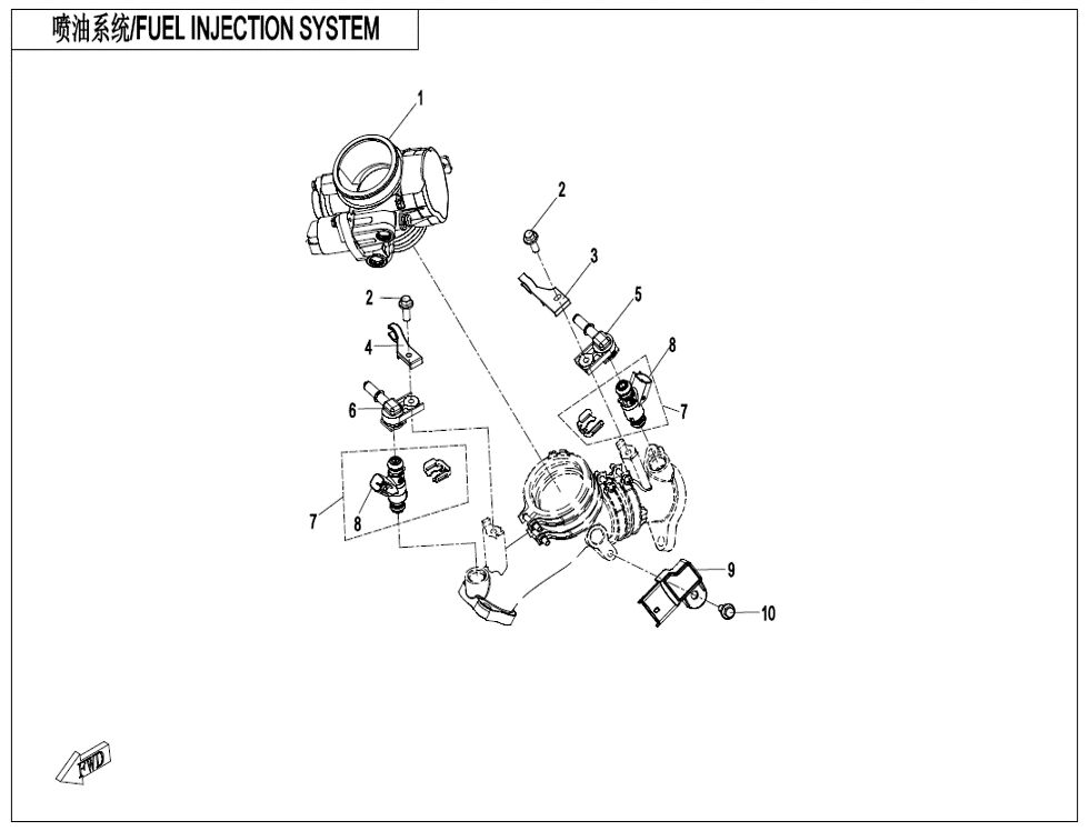 INJECTION ELECTRONIQUE POUR CFORCE 850 T3 2023