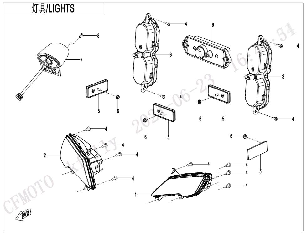 ECLAIRAGE POUR UFORCE 1000 EPS BICYLINDRE 2022