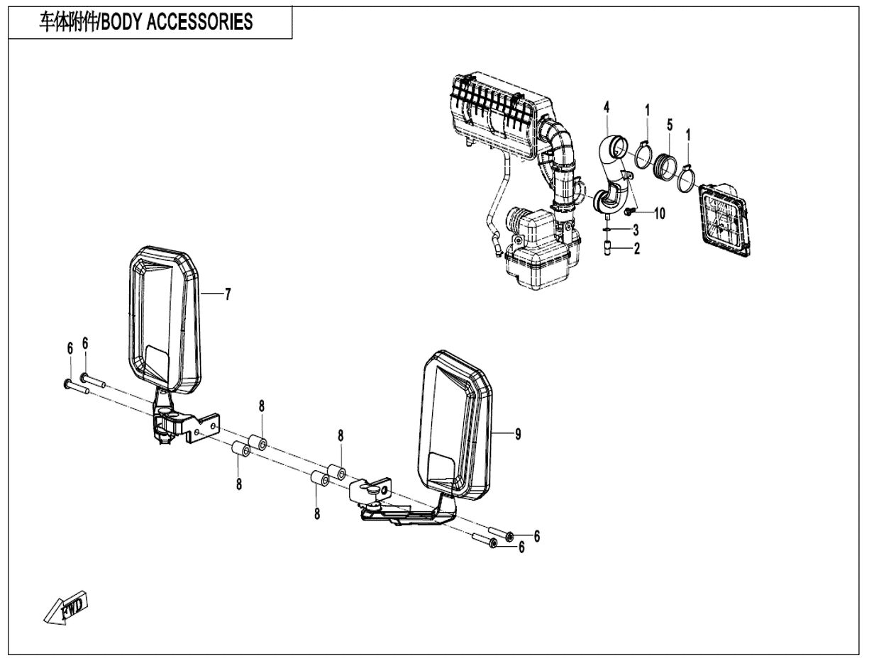 FILETS DE SECURITE POUR UFORCE 1000 EPS BICYLINDRE 2023