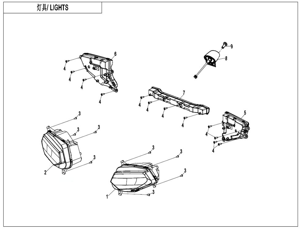 ECLAIRAGE POUR CFORCE 625 L7E EPS 2022