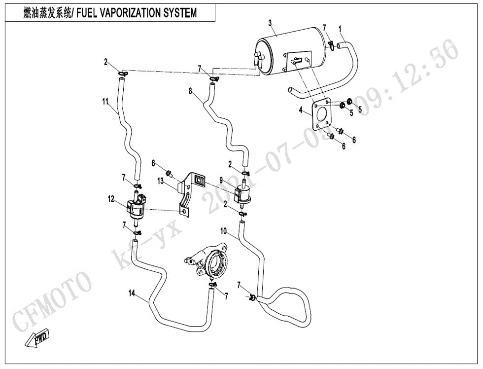 CANISTER POUR CFORCE 625 L7E EPS 2023