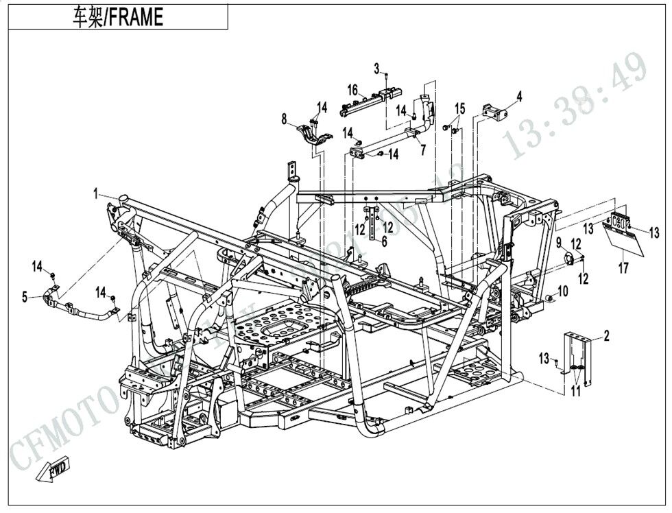 CHASSIS POUR UFORCE 600 2022