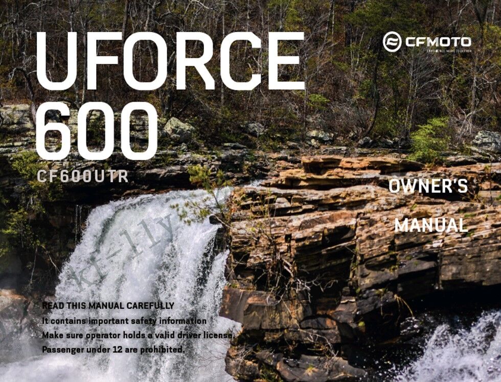 MANUEL UTILISATEUR POUR UFORCE 600 2022