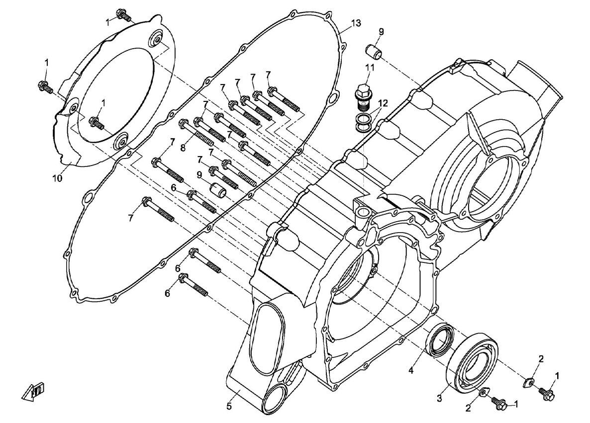 CARTER CVT POUR UFORCE 800 2013