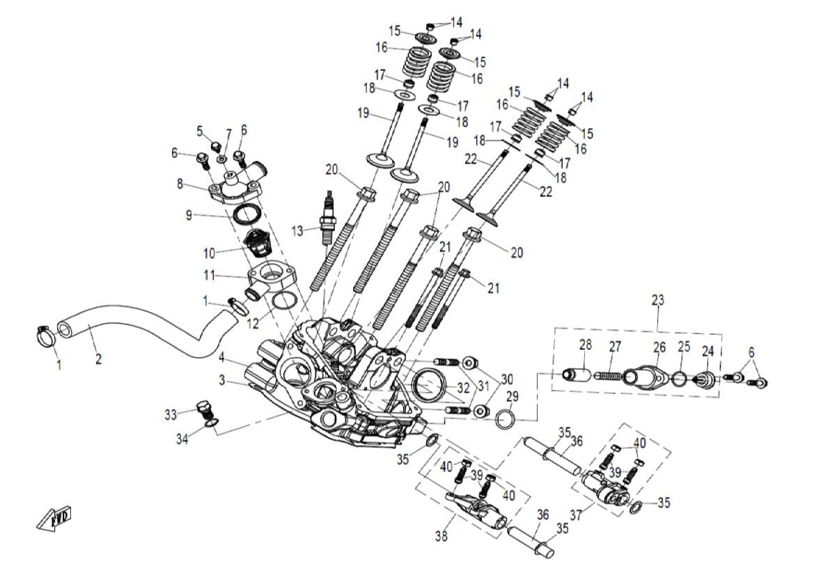 CULASSE 2 POUR UFORCE 800 2016