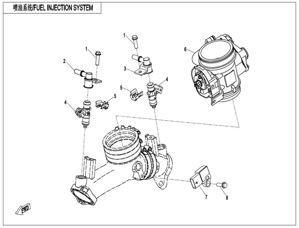 INJECTION ELECTRONIQUE POUR CFORCE 1000 EPS L7E 2024