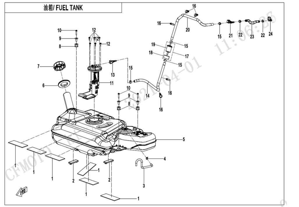 RESERVOIR POUR ZFORCE 1000 SPORT 2022