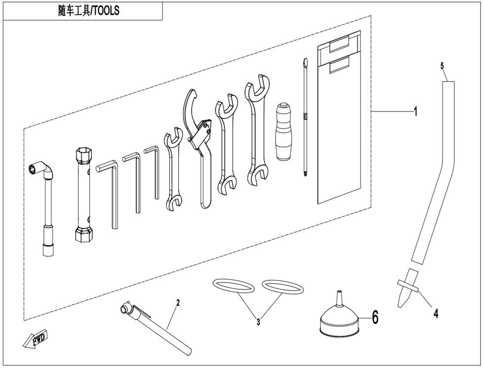 KIT D OUTILLAGE POUR ZFORCE 1000 SPORT 2022