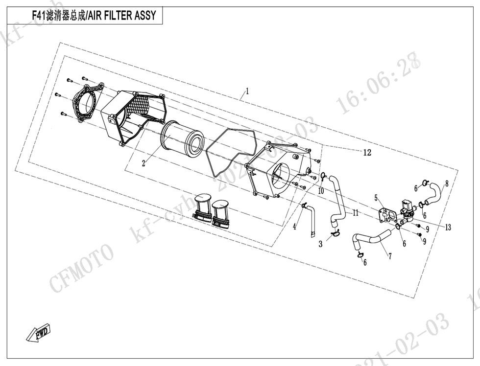 BOITE A AIR POUR CF 700CL X SPORT 2021