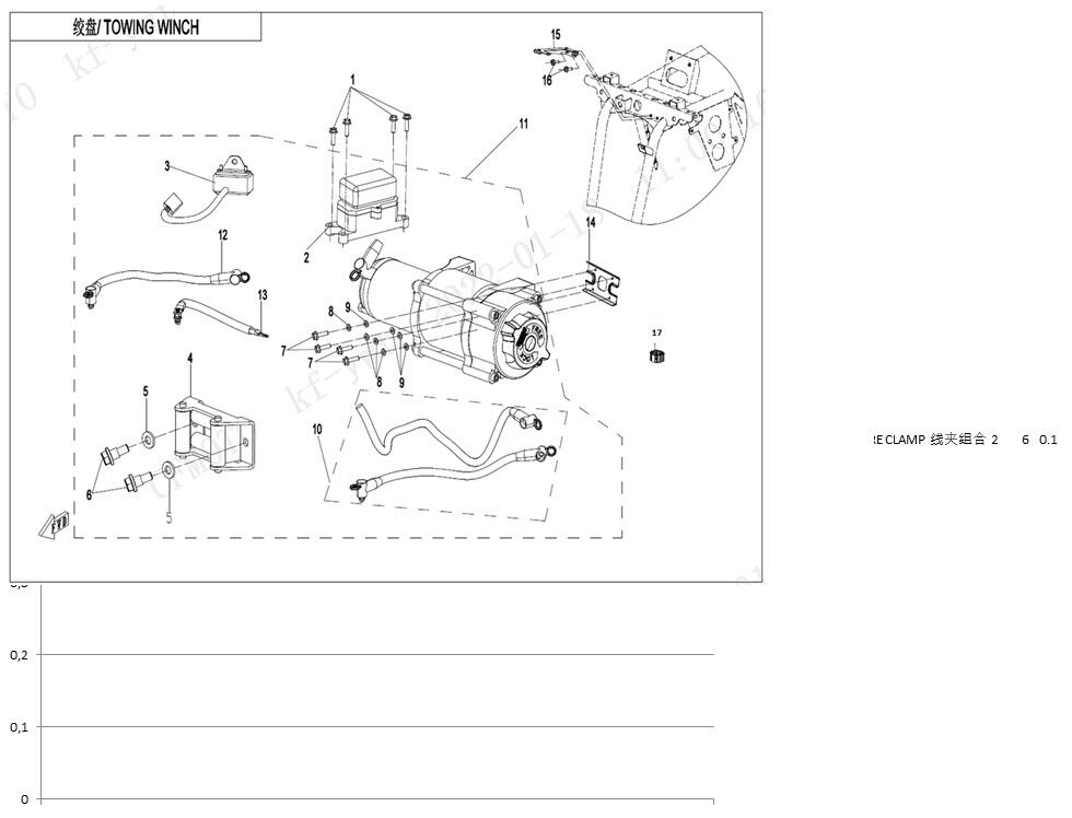 TREUIL POUR CFORCE 520 T3 LONG BASIC 2023