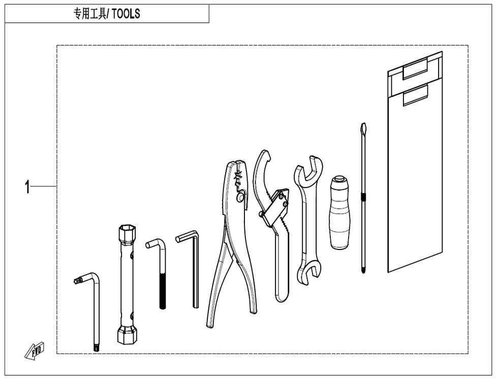 KIT D OUTILLAGE POUR CFORCE 520 T3 LONG EPS EXPERT 2023