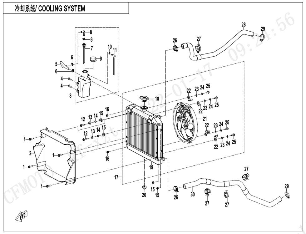 REFROIDISSEMENT POUR CFORCE 520 L7E LONG EXPERT 2022