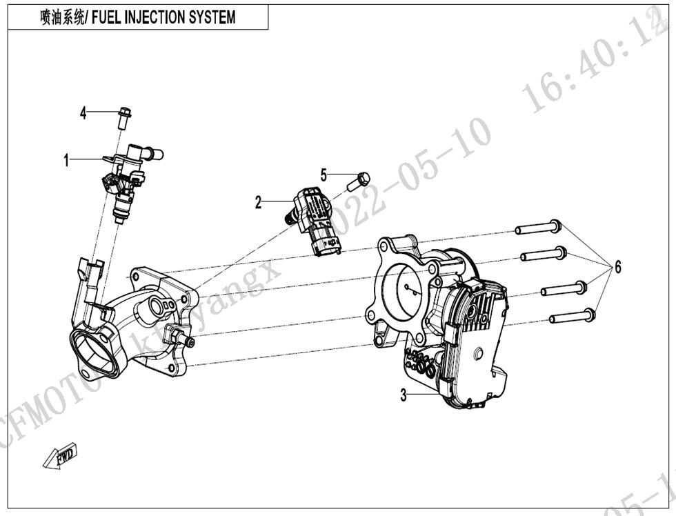 INJECTION POUR CFORCE 625 TOURING R T3 LONG 2024