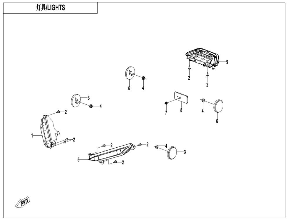 ECLAIRAGE POUR CFORCE 110 KID THERMIQUE 2023