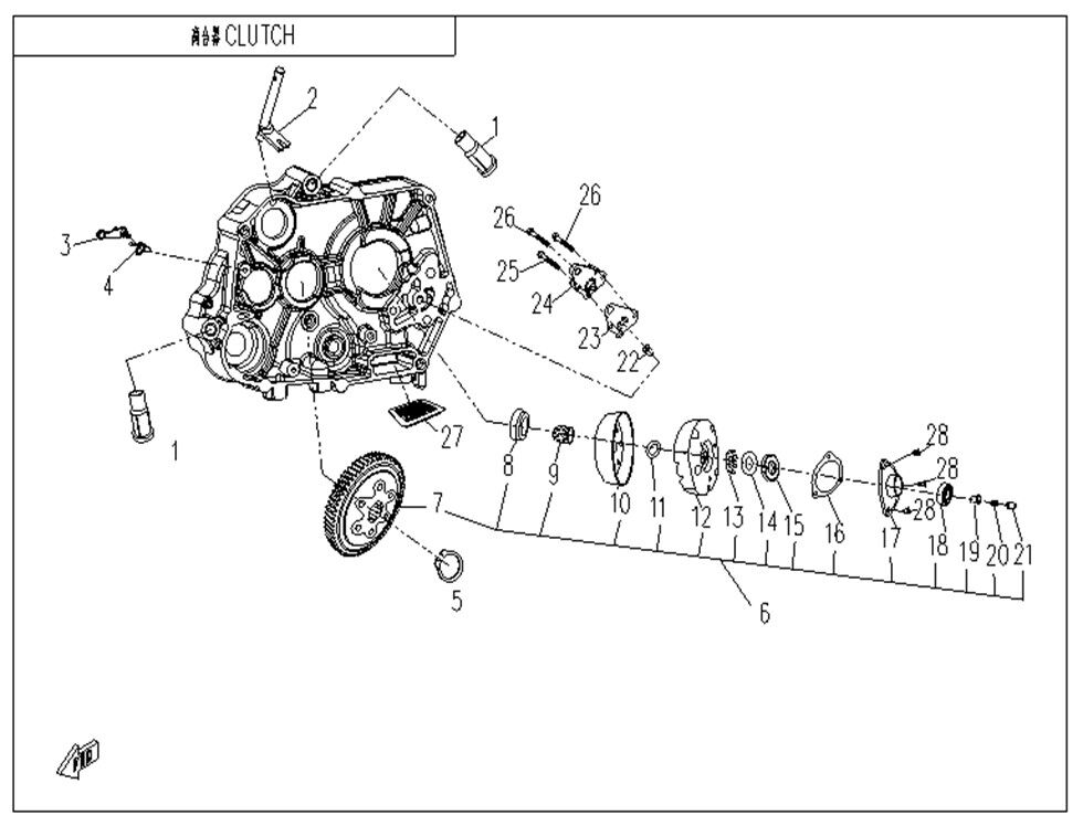 EMBRAYAGE POUR CFORCE 110 KID THERMIQUE 2023