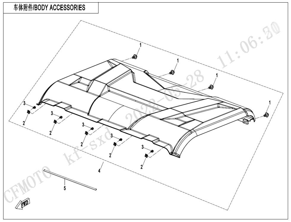 TOITS POUR UFORCE 1000 EPS BICYLINDRE 2023