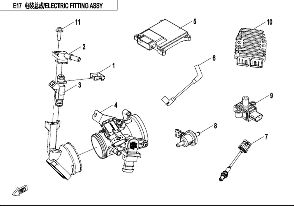 COMPOSANT D INJECTION POUR CFORCE 450 2015