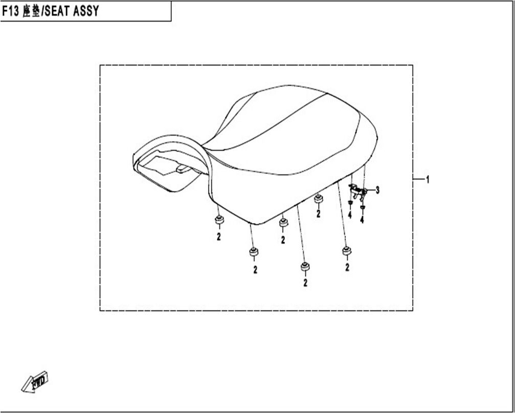 SELLE POUR CFORCE 450 COURT T3 2019